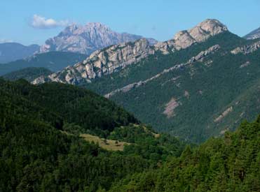 The Natural Park of Cadí in the Pyrenees of Catalonia