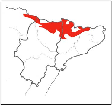 distribution map of lammergeier in Spain