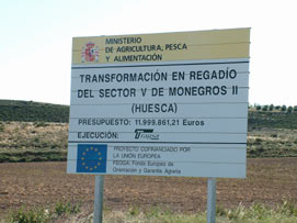 European funding for transforming the remainig drylands in the Monegros
