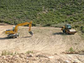 Bulldozers in the Monegros