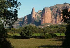 A view of Riglos in the province of Huesca.