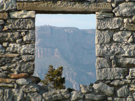 Mont-roig through the window.