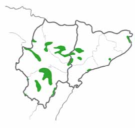 Distribution map of Great Spotted Cuckoo, Clamator glandarius