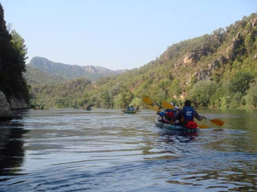 Miravet and the River Ebro by canoe