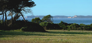 The island of Cabrera visible from southern Mallorca