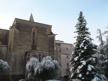 The Avellanes monastery in the Montsec range