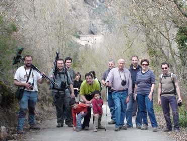 Spanish birders in Montsec