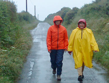 Walking in the rain