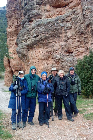 Happy Wallcreeper watchers in Spain