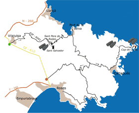 Cap de Creus Itinerary Map