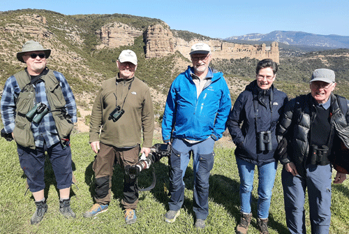 Birders in the Sierra de Guara