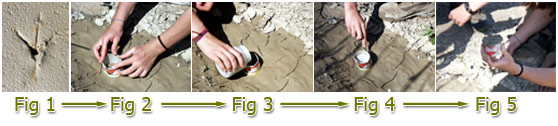 How to obtain footprint moulds