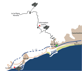 Garraf Massif Itinerary Map