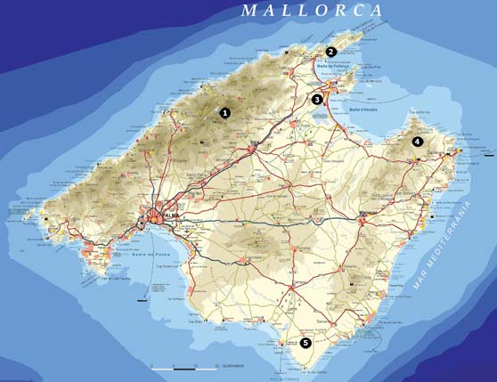 Birding Sites and Itineraries in North-east Spain - Detailed Map